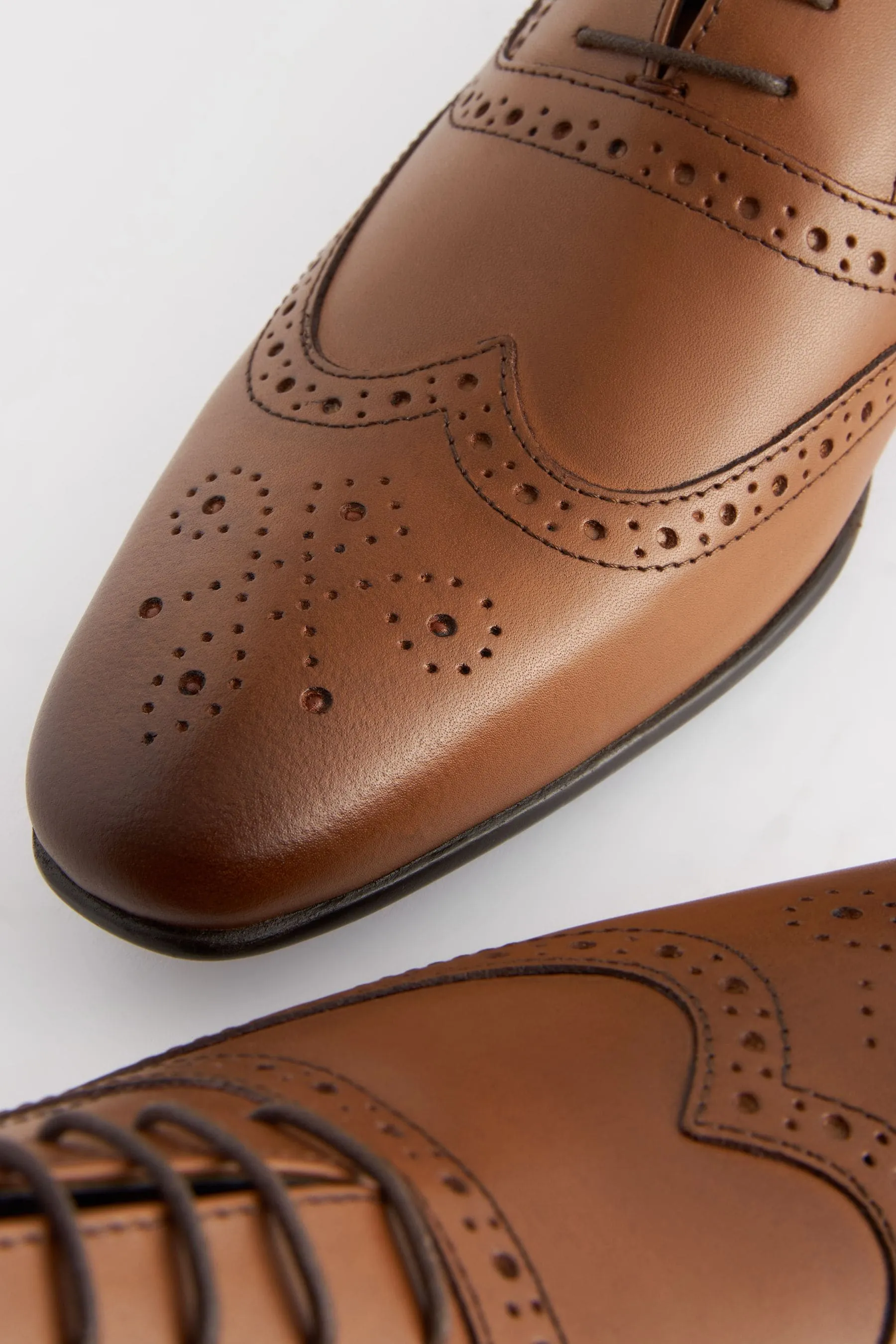 Scarpe brogue Oxford in pelle    