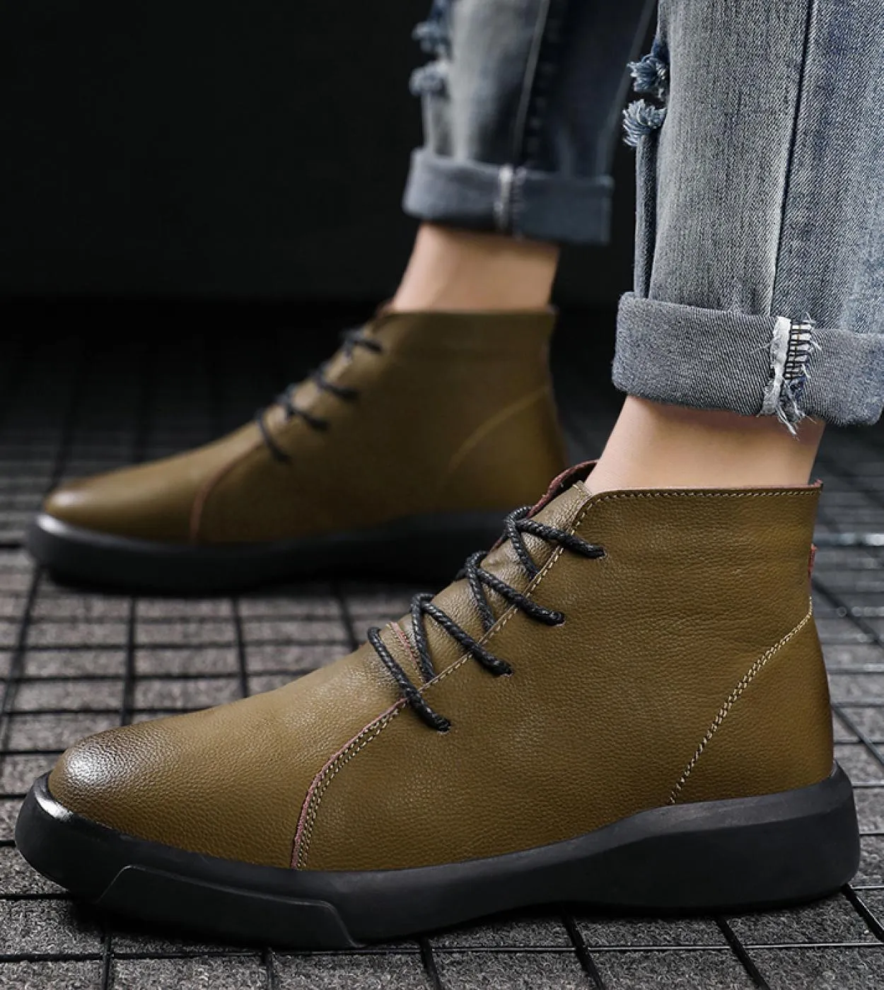 Scarpe casual da uomo in pelle Taglia grande 38 47 Appartamenti da uomo di moda Mocassini da passeggio per il tempo libero Tide