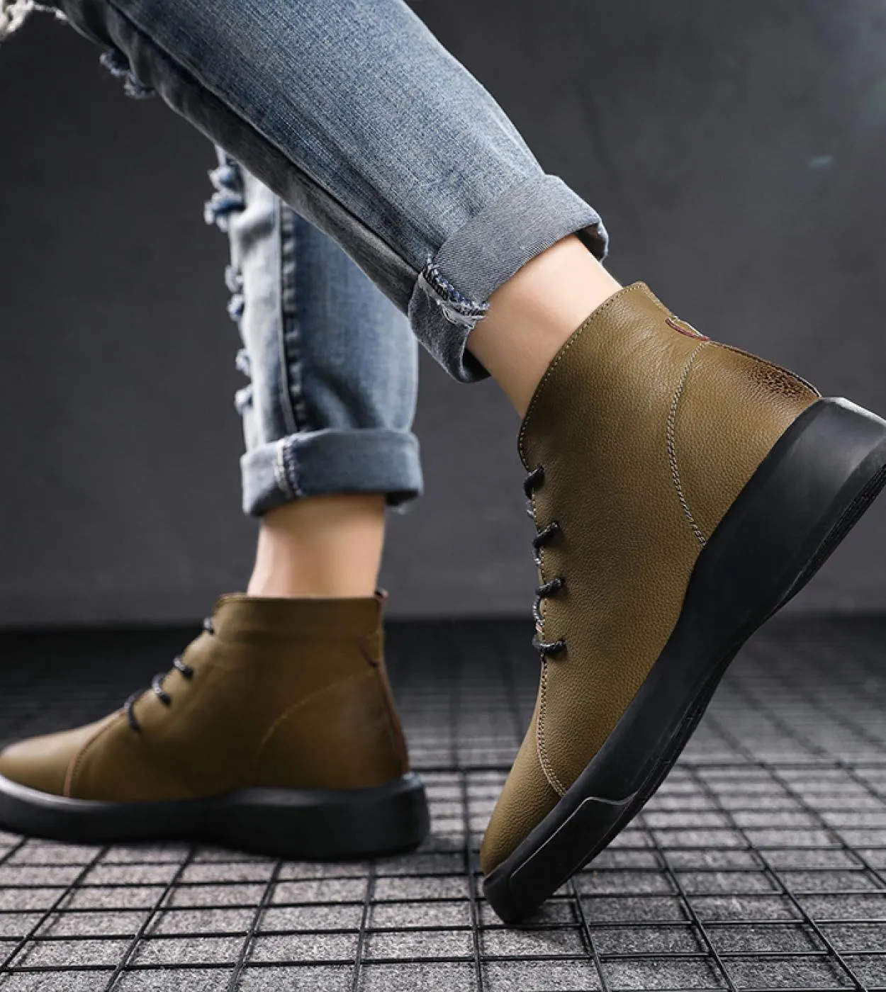Scarpe casual da uomo in pelle Taglia grande 38 47 Appartamenti da uomo di moda Mocassini da passeggio per il tempo libero Tide