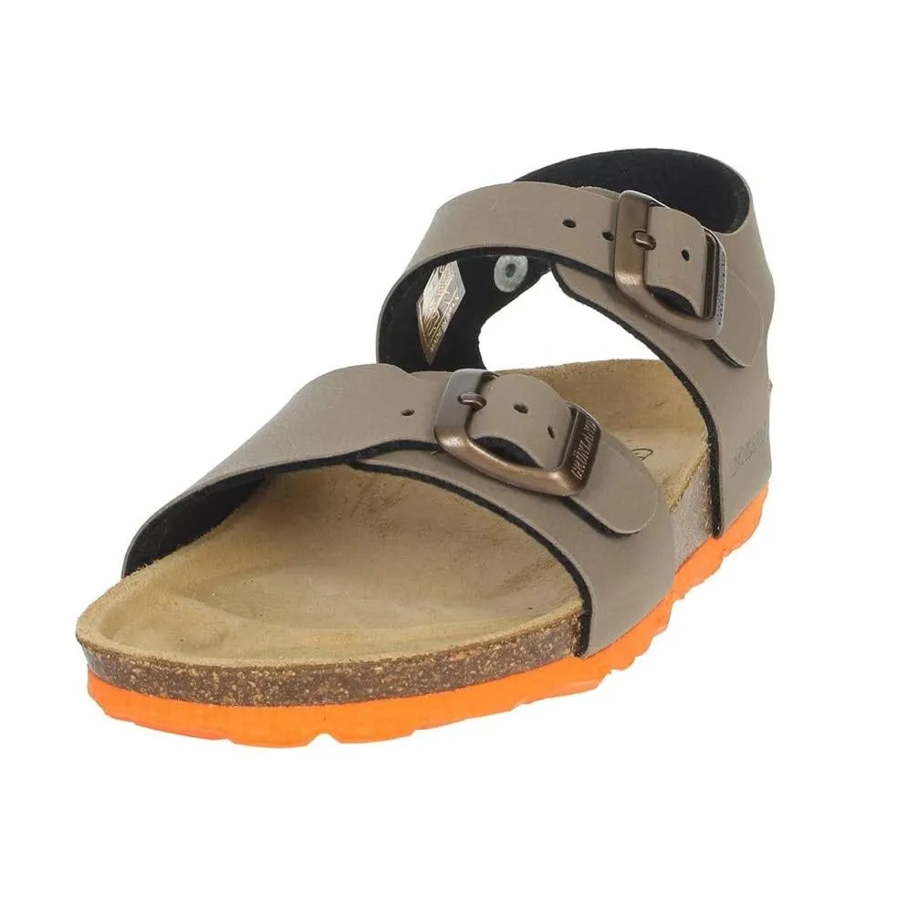 Scarpe da bambino GRUNLAND-SB0901 40LUCE sandalo TORTORA ARANCIO