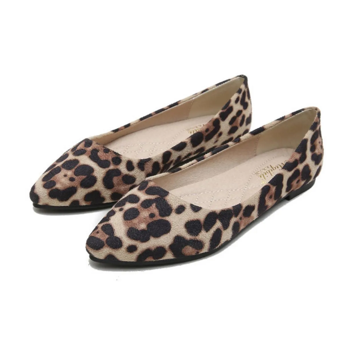 Scarpe da donna di lusso Scarpe basse Scarpe da barca Mocassini moda Flock a punta Scarpe basse in cristallo Donna Plus Size 34