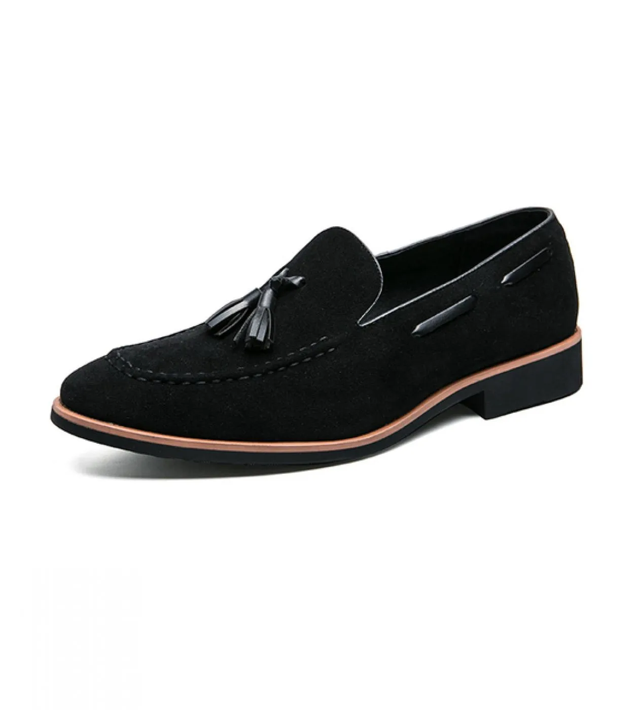 Scarpe da uomo di marca di lusso 2023 Mocassini in pelle nabuk primavera Uomo Slip On Scarpe casual con suole spesse e nappe Uom