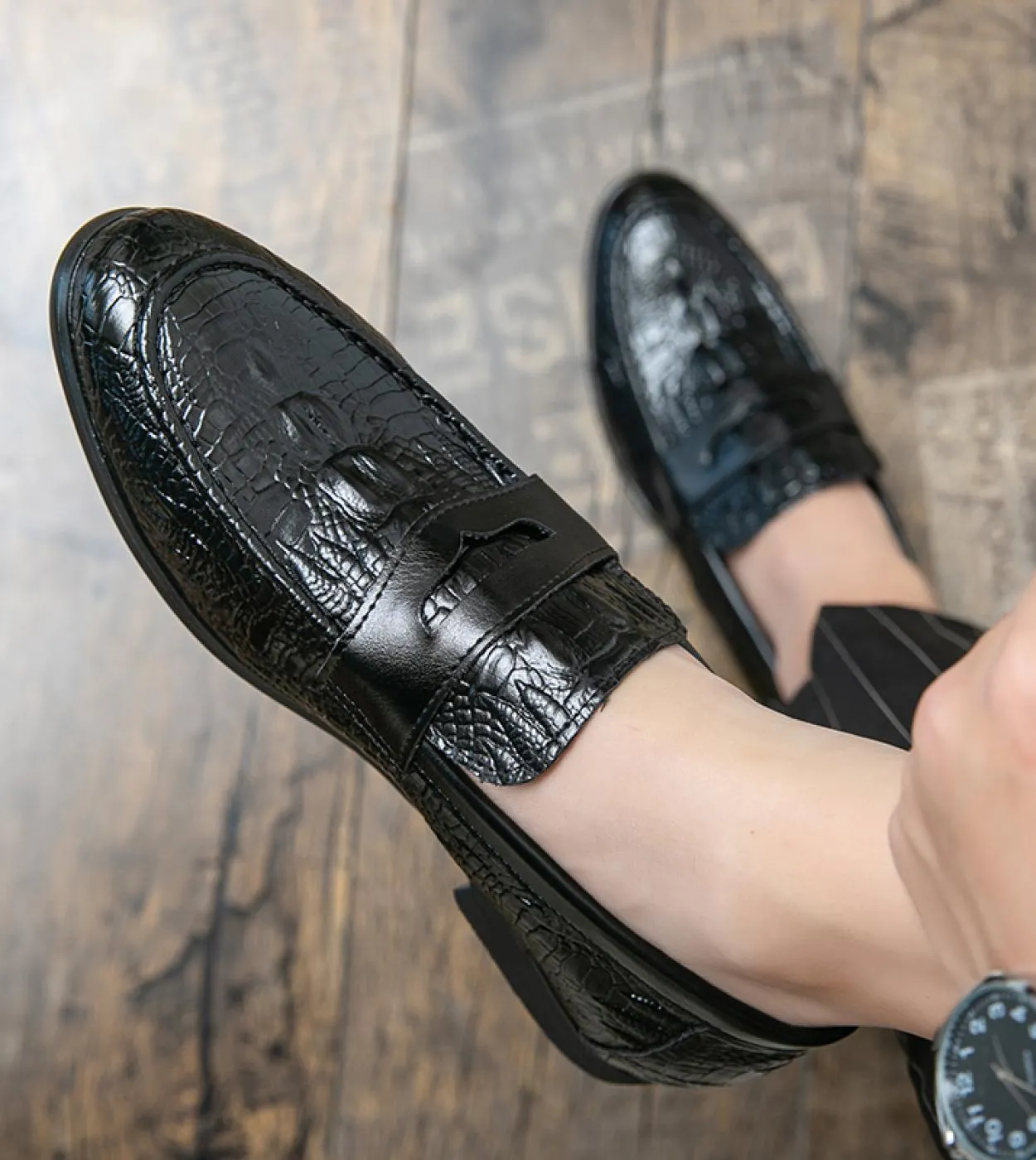 Scarpe da uomo in pelle primavera di lusso Scarpe da guida comode con suola morbida Mocassini Scarpe da uomo in pelle di alta qu