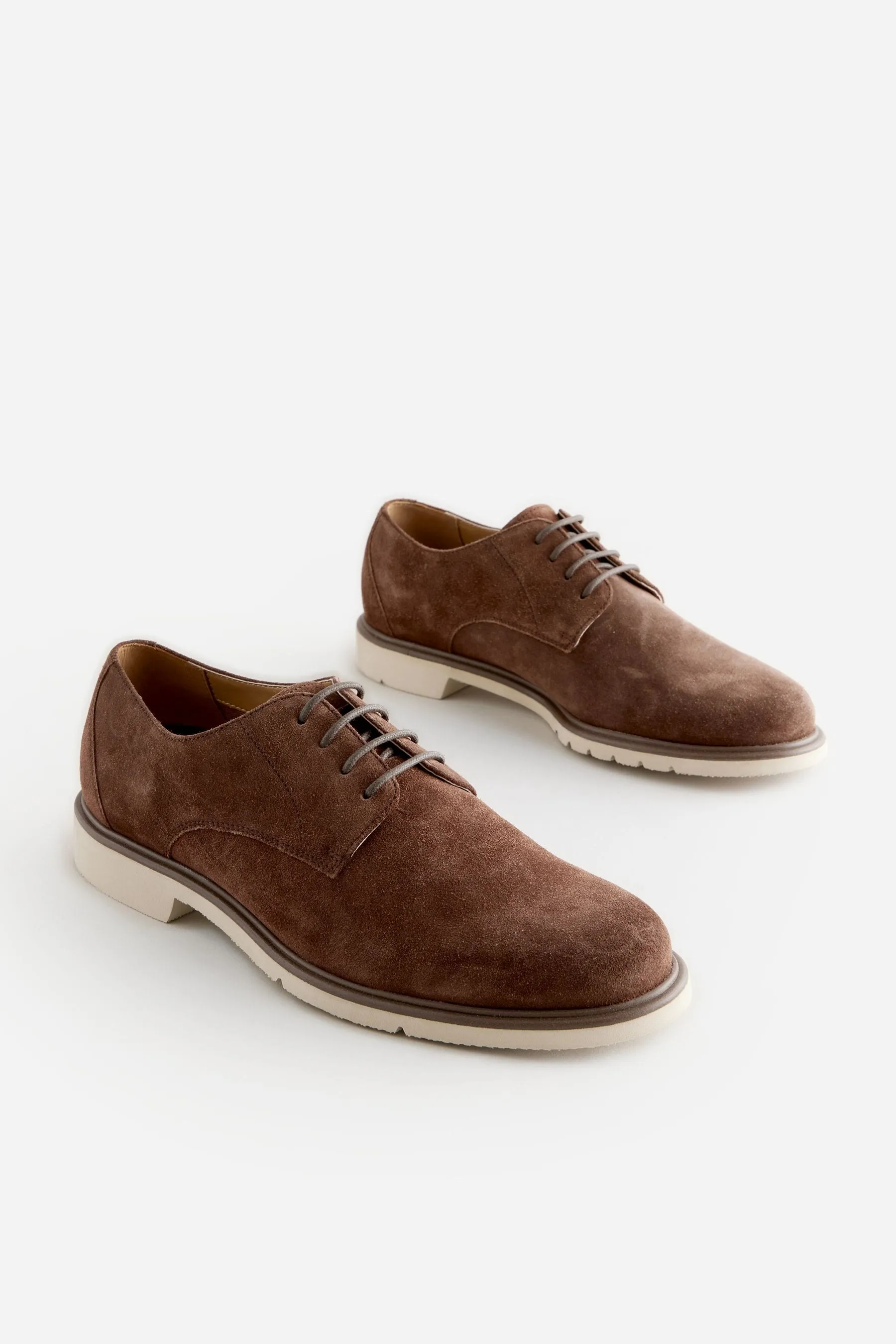 Scarpe derby in camoscio    