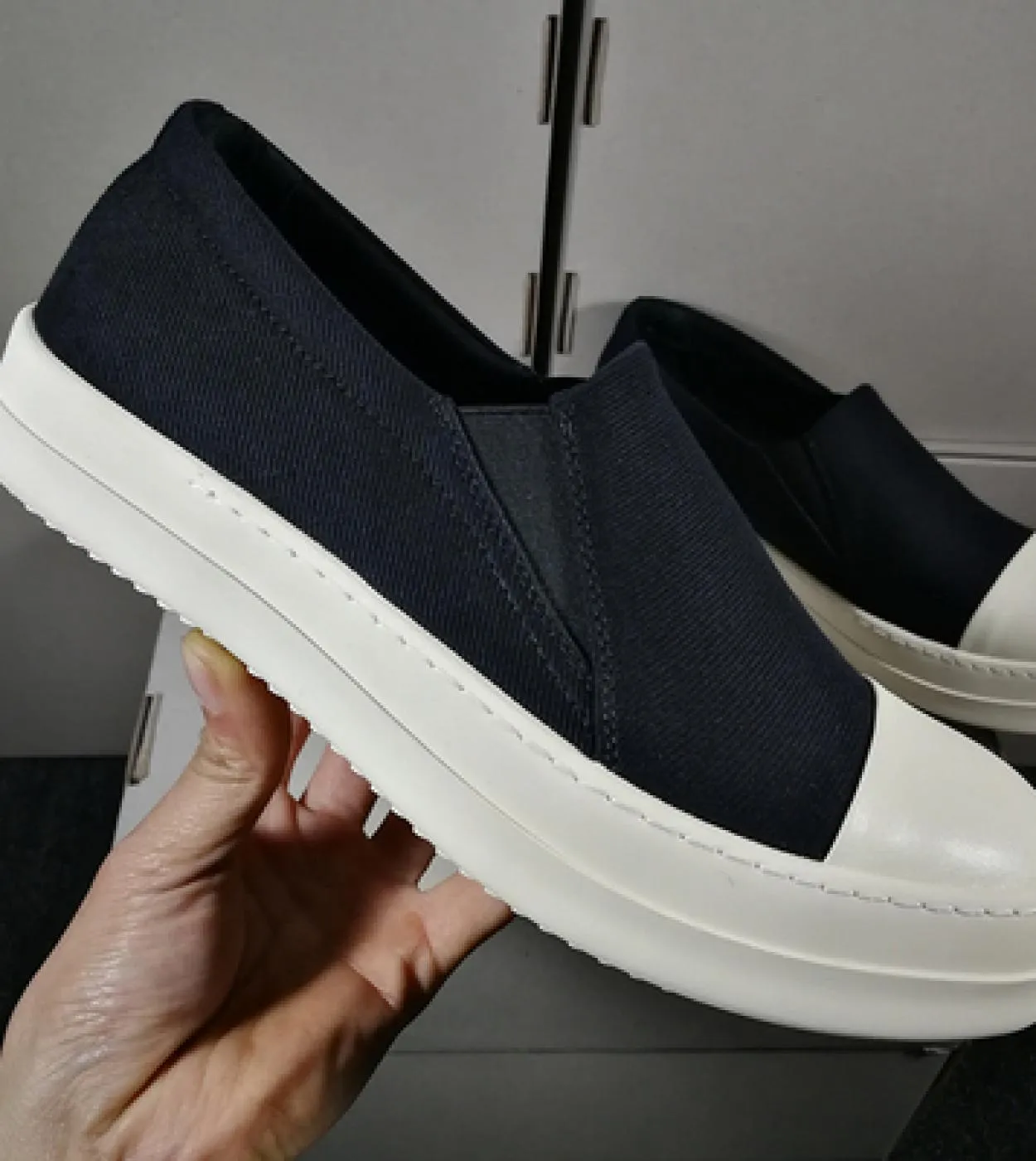 Scarpe di tela da uomo con suola spessa Stivali con plateau Taglie forti Mocassini da uomo in vera pelle Scarpe casual non in pe