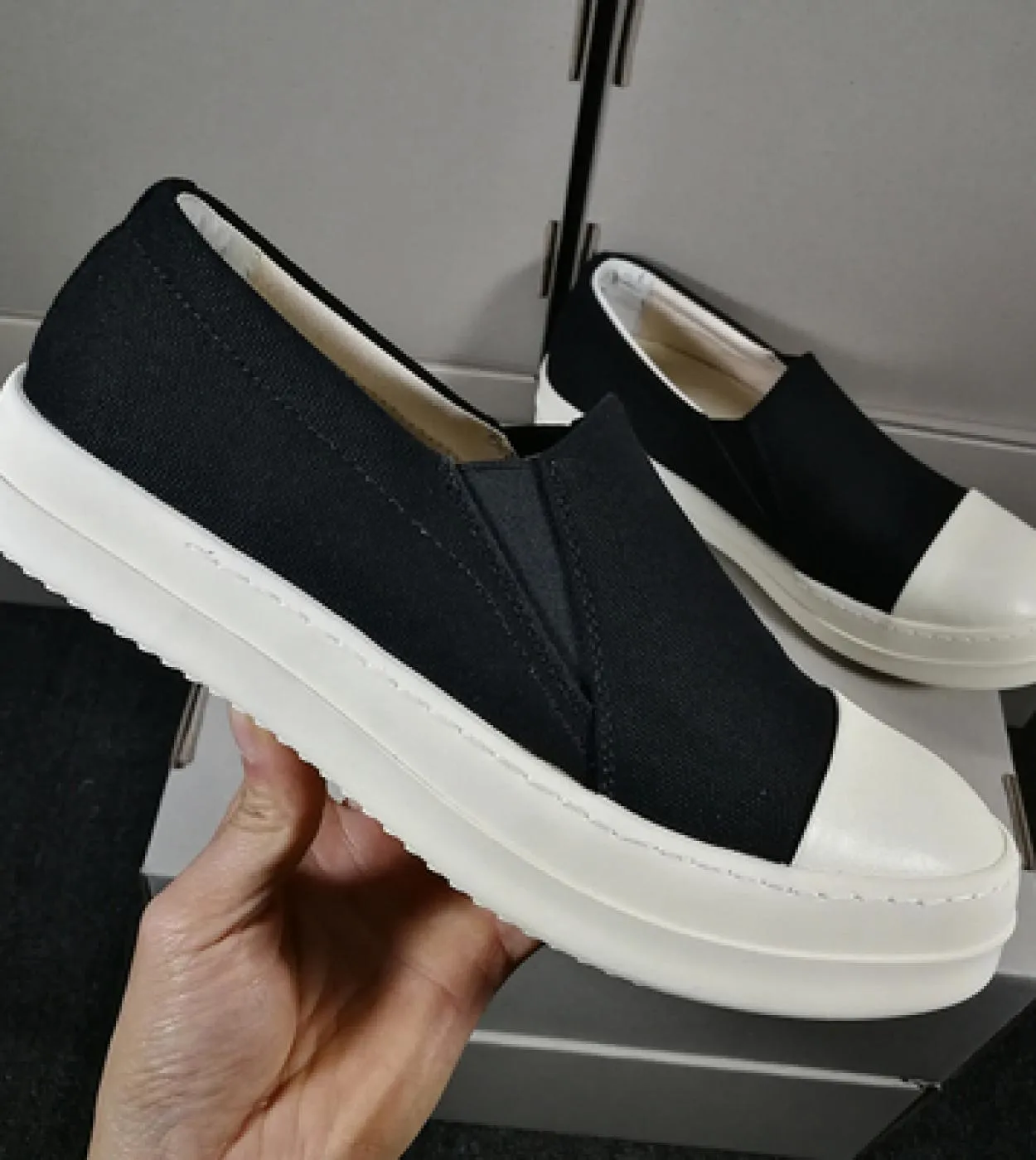 Scarpe di tela da uomo con suola spessa Stivali con plateau Taglie forti Mocassini da uomo in vera pelle Scarpe casual non in pe