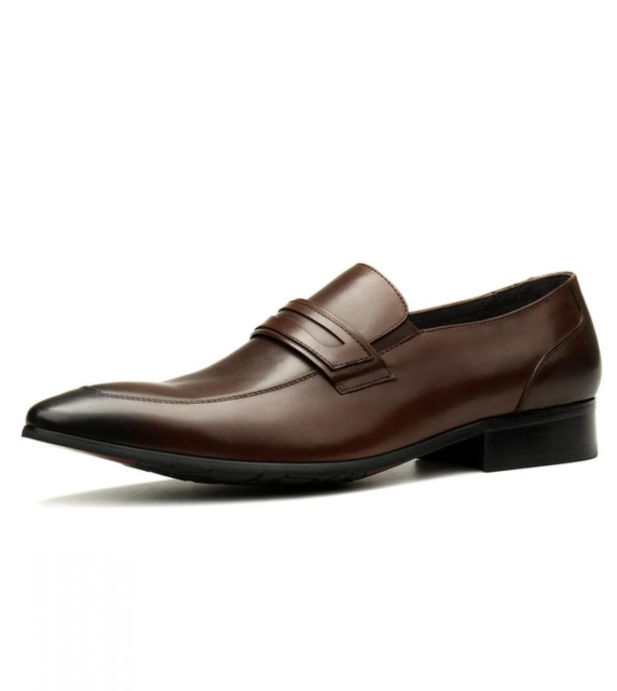 Scarpe eleganti da uomo calde di lusso in vera pelle 2023 New Style Designer Slip On Fashion Mocassini da lavoro neri con pellic