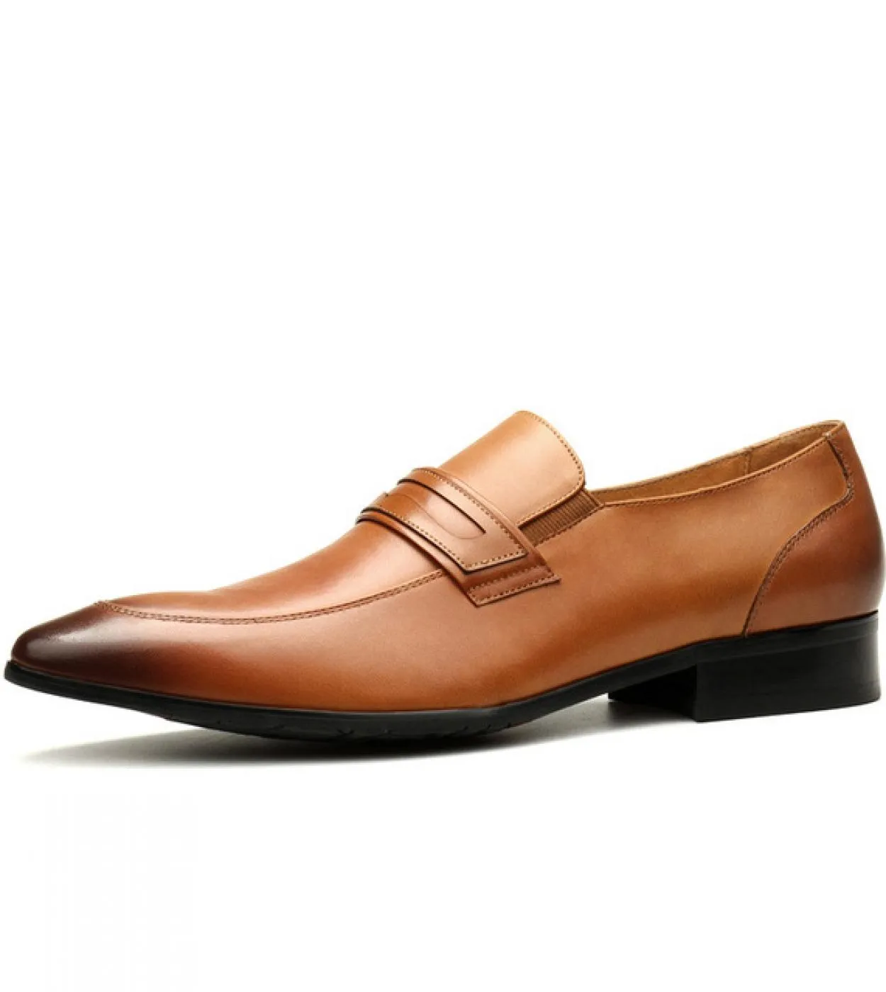 Scarpe eleganti da uomo calde di lusso in vera pelle 2023 New Style Designer Slip On Fashion Mocassini da lavoro neri con pellic