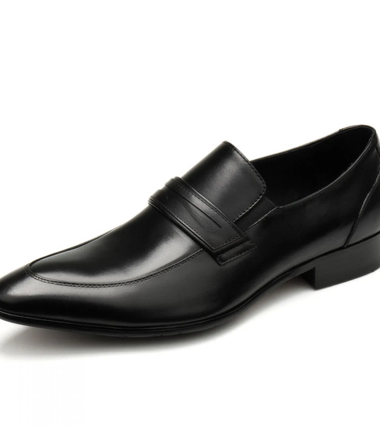 Scarpe eleganti da uomo calde di lusso in vera pelle 2023 New Style Designer Slip On Fashion Mocassini da lavoro neri con pellic