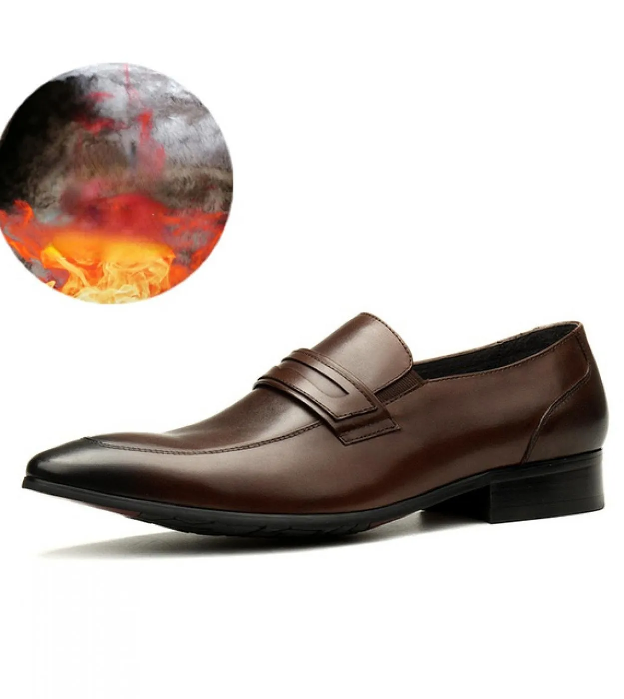 Scarpe eleganti da uomo calde di lusso in vera pelle 2023 New Style Designer Slip On Fashion Mocassini da lavoro neri con pellic