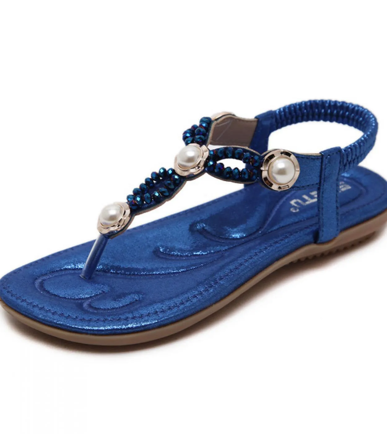Scarpe estive da donna New Fashion Strass Pearl Lip Flops Sandali Abito femminile per donna Flat F Sandali 35 38 39 40 4
