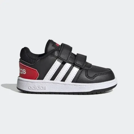 Scarpe Ragazzo Bimbo Adidas Original FY9444 Hoops 2.0 Lifestyle Nero