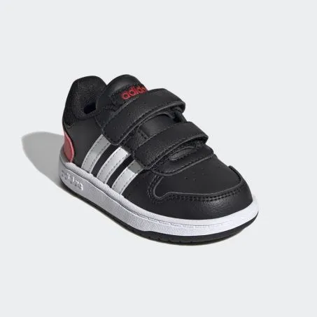Scarpe Ragazzo Bimbo Adidas Original FY9444 Hoops 2.0 Lifestyle Nero