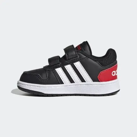 Scarpe Ragazzo Bimbo Adidas Original FY9444 Hoops 2.0 Lifestyle Nero