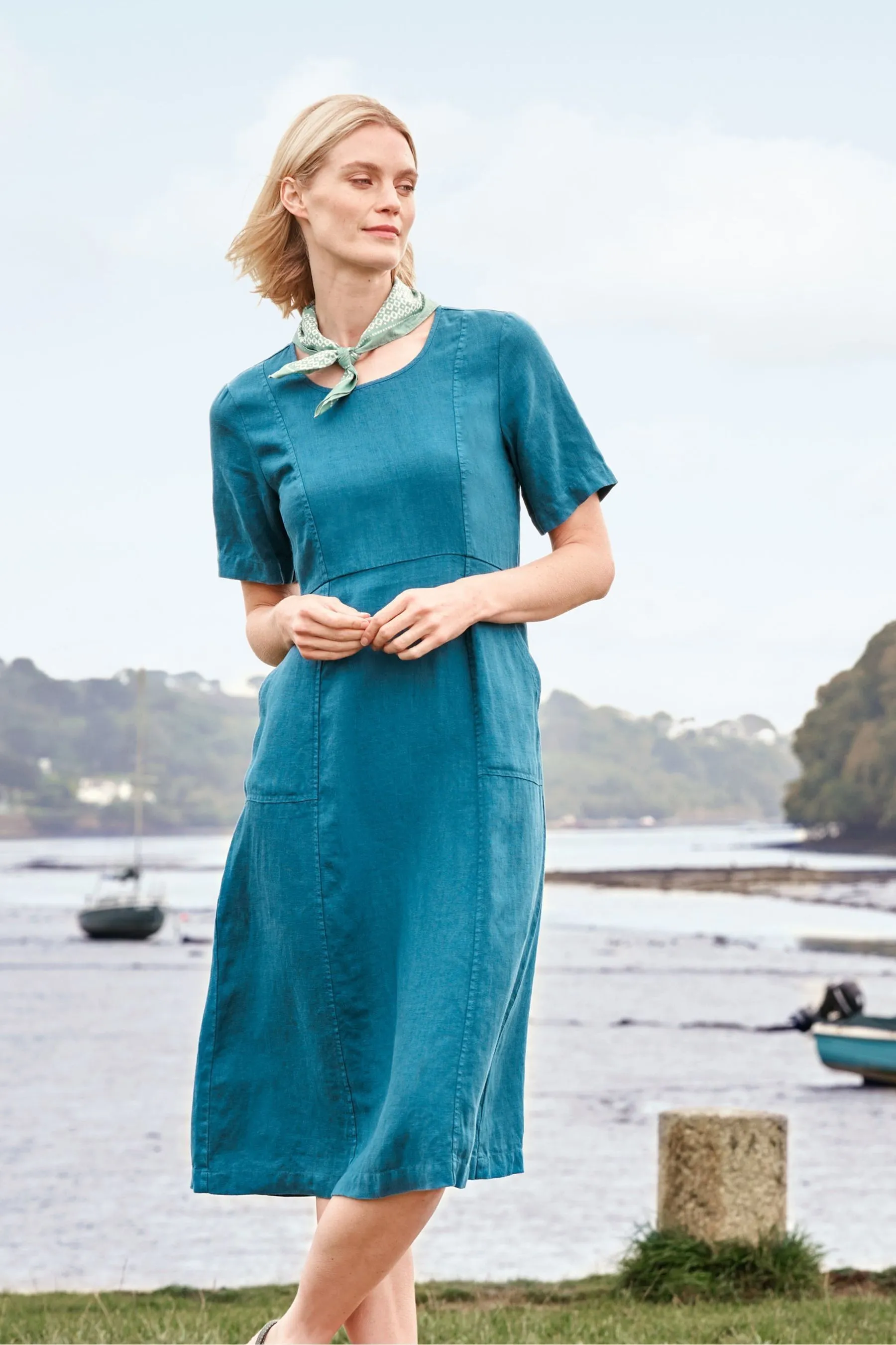 Seasalt Cornwall - Abito con onde erboso