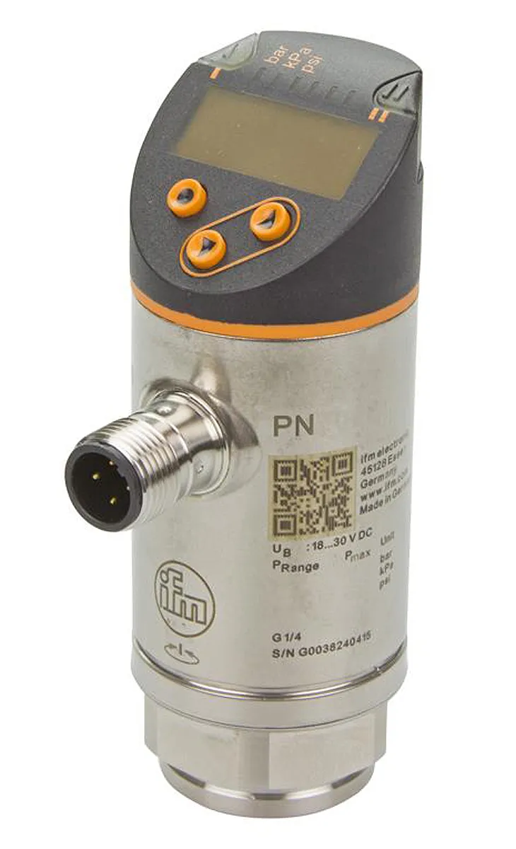 Sensore di pressione Relativa ifm electronic, 100bar max, uscita Analogico + PNP-NO/NC programmabile