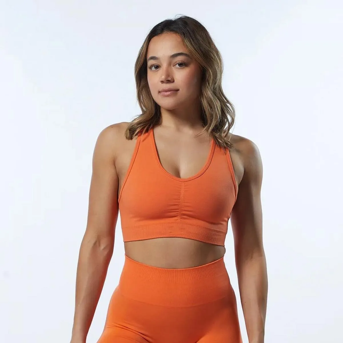 Set di yoga sfumato senza soluzione di continuità Sport Fitness Vita alta Pantaloni per il sollevamento dell'anca Bellezza Reggi