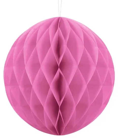 Sfera decorativa a nido d'ape in rosa 30 cm