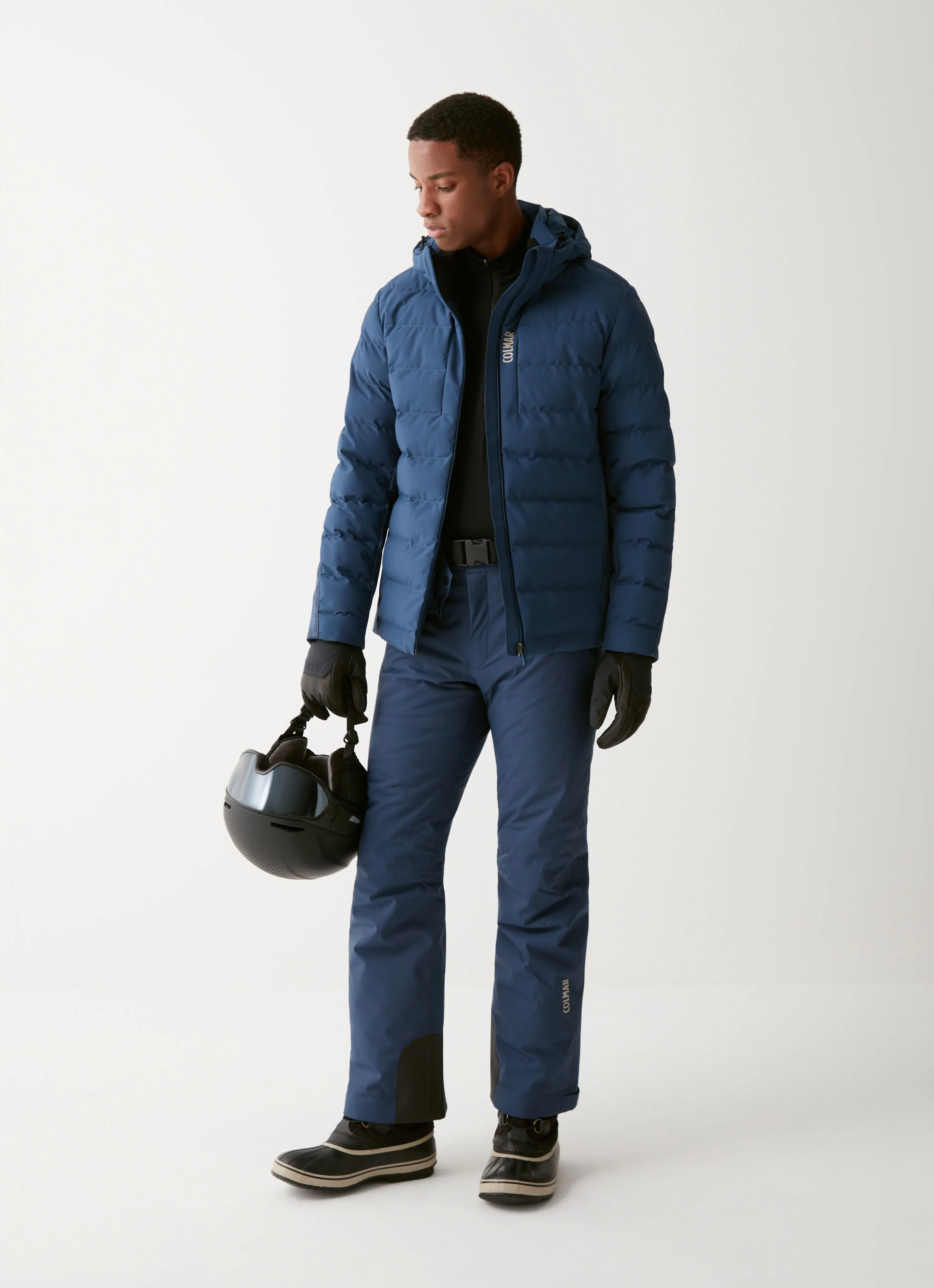 Ski jacket with double padding