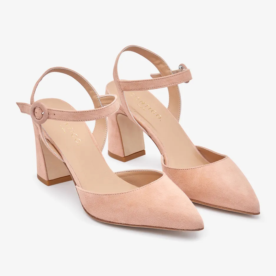 Slingback Cipria