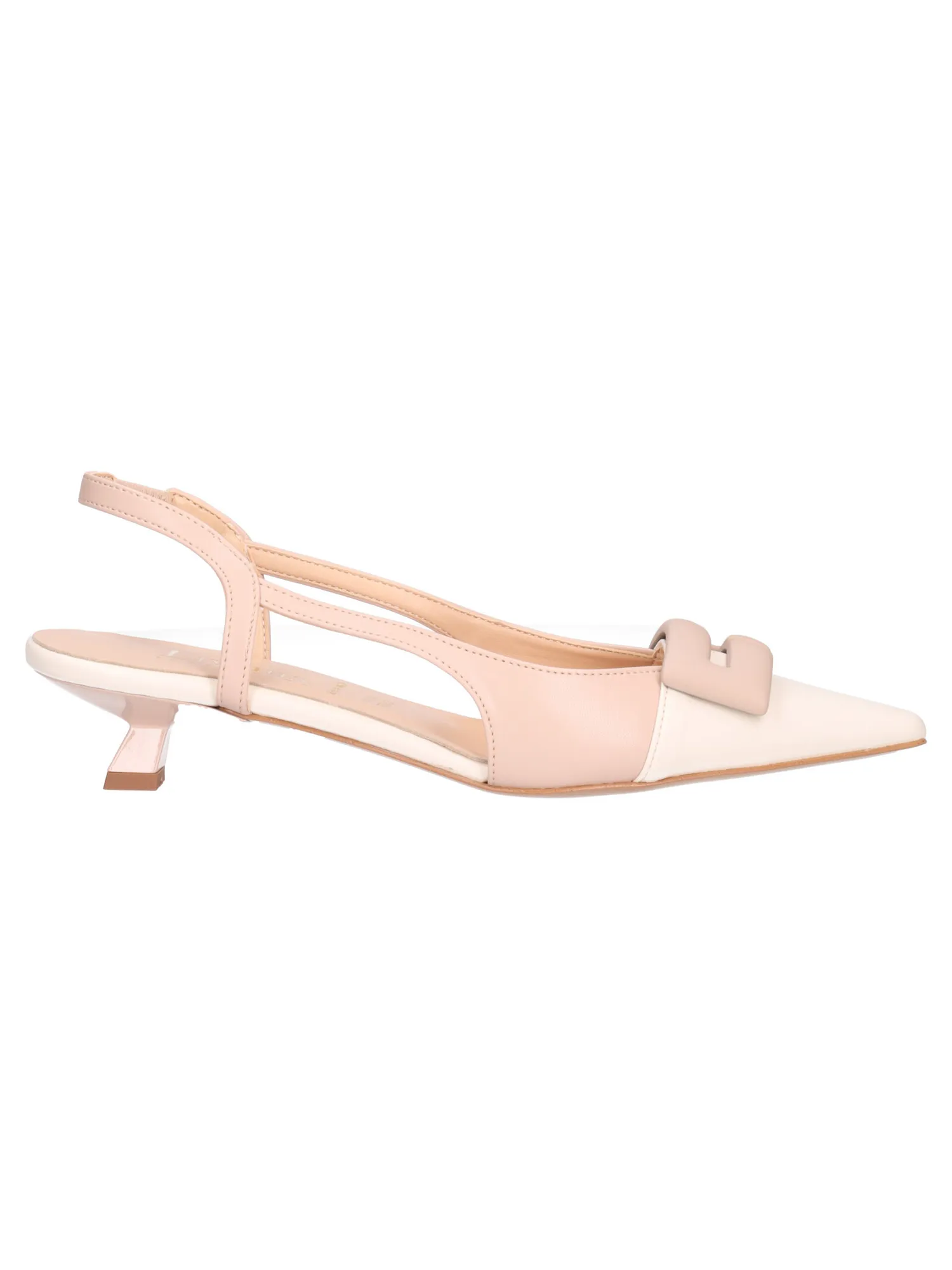 Slingback tacco basso Liviana da donna nude