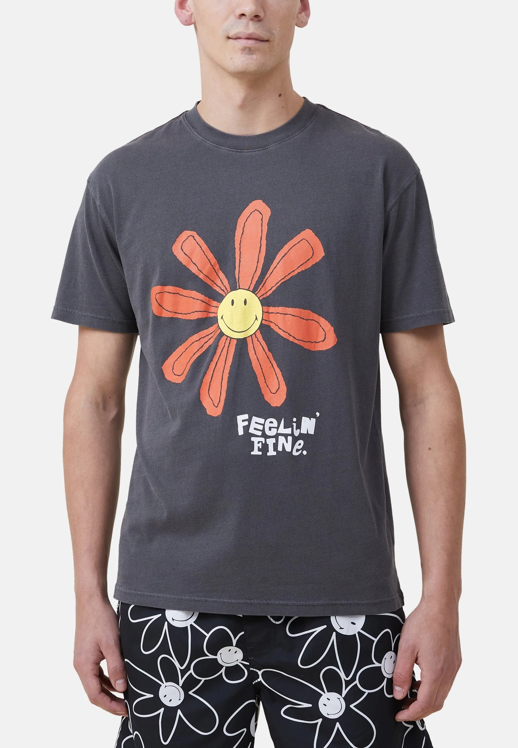 SMILEY LOOSE FIT - T-shirt con stampa