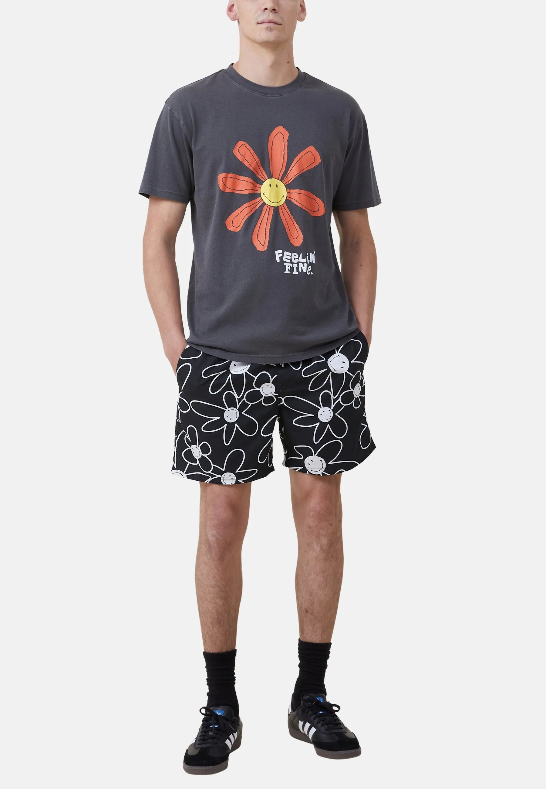 SMILEY LOOSE FIT - T-shirt con stampa