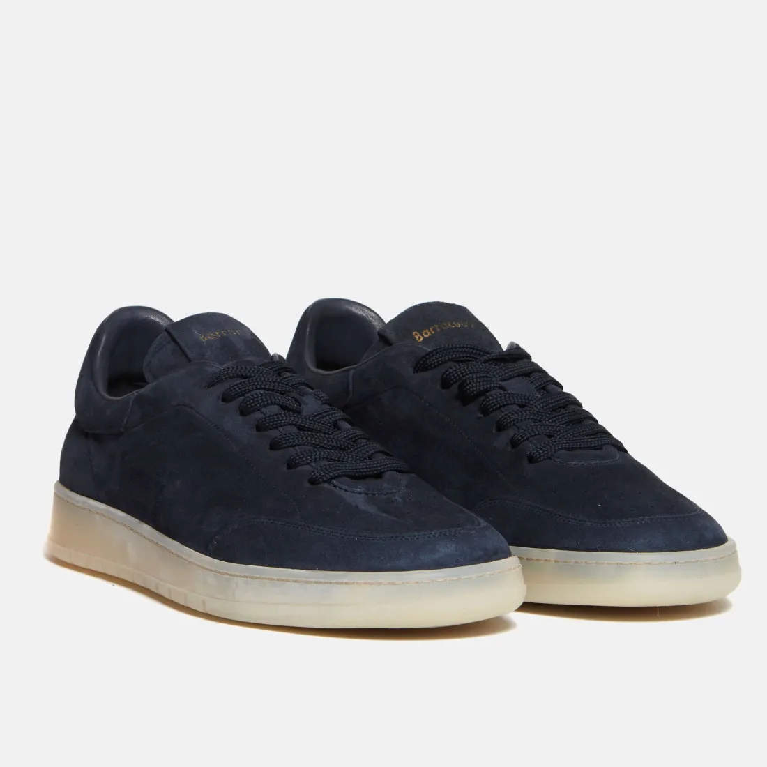 Sneaker Barracuda Guga vintage navy in camoscio sfoderato