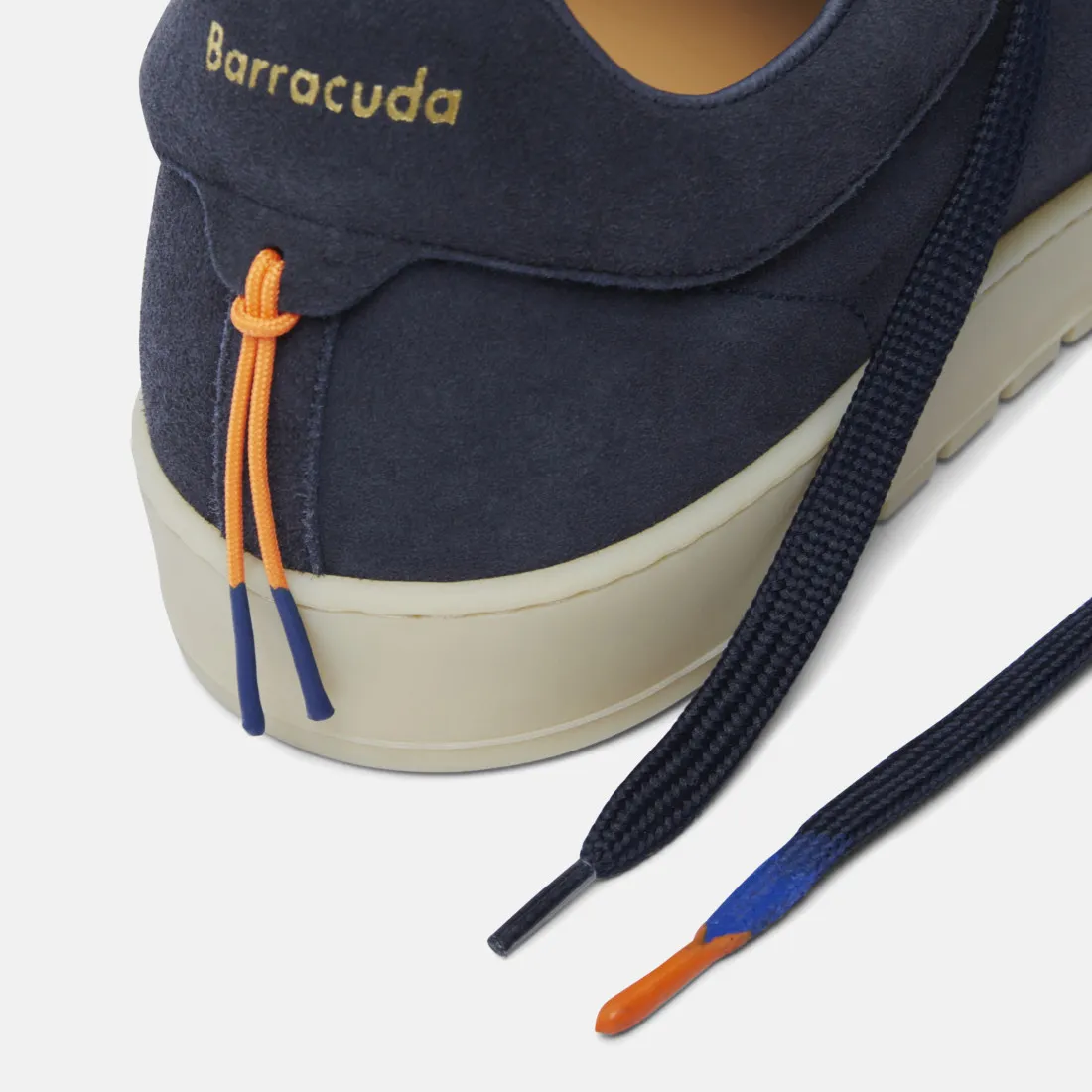 Sneaker Barracuda Guga vintage navy in camoscio sfoderato