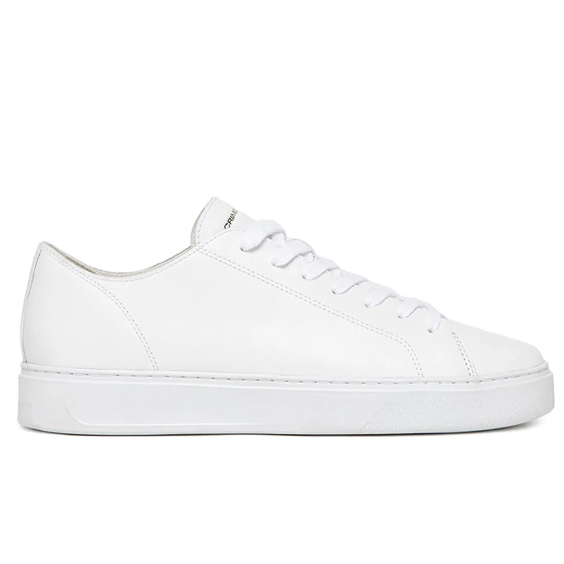 Sneaker da uomo Crime London Raw Cut bianca in pelle