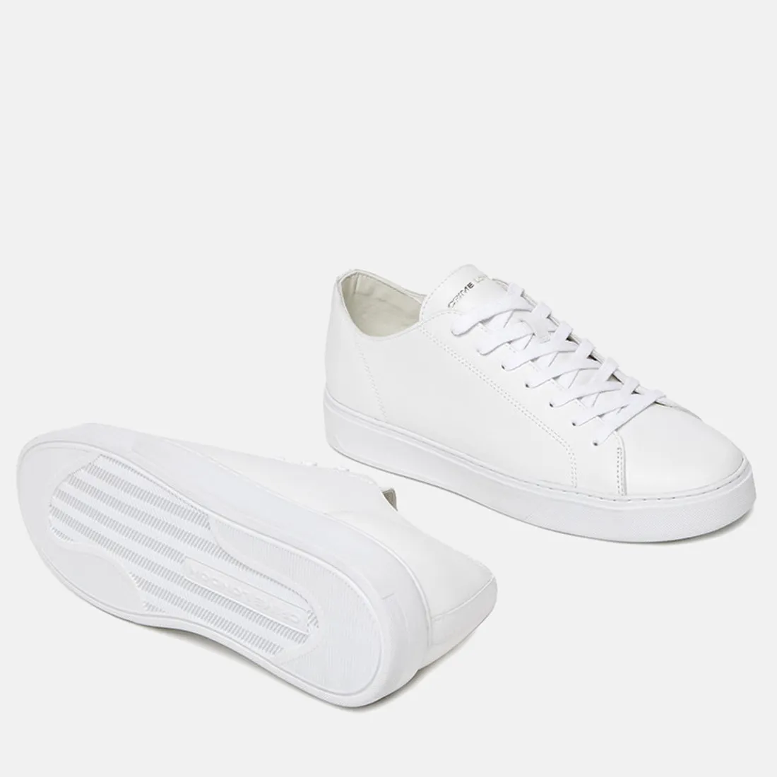 Sneaker da uomo Crime London Raw Cut bianca in pelle
