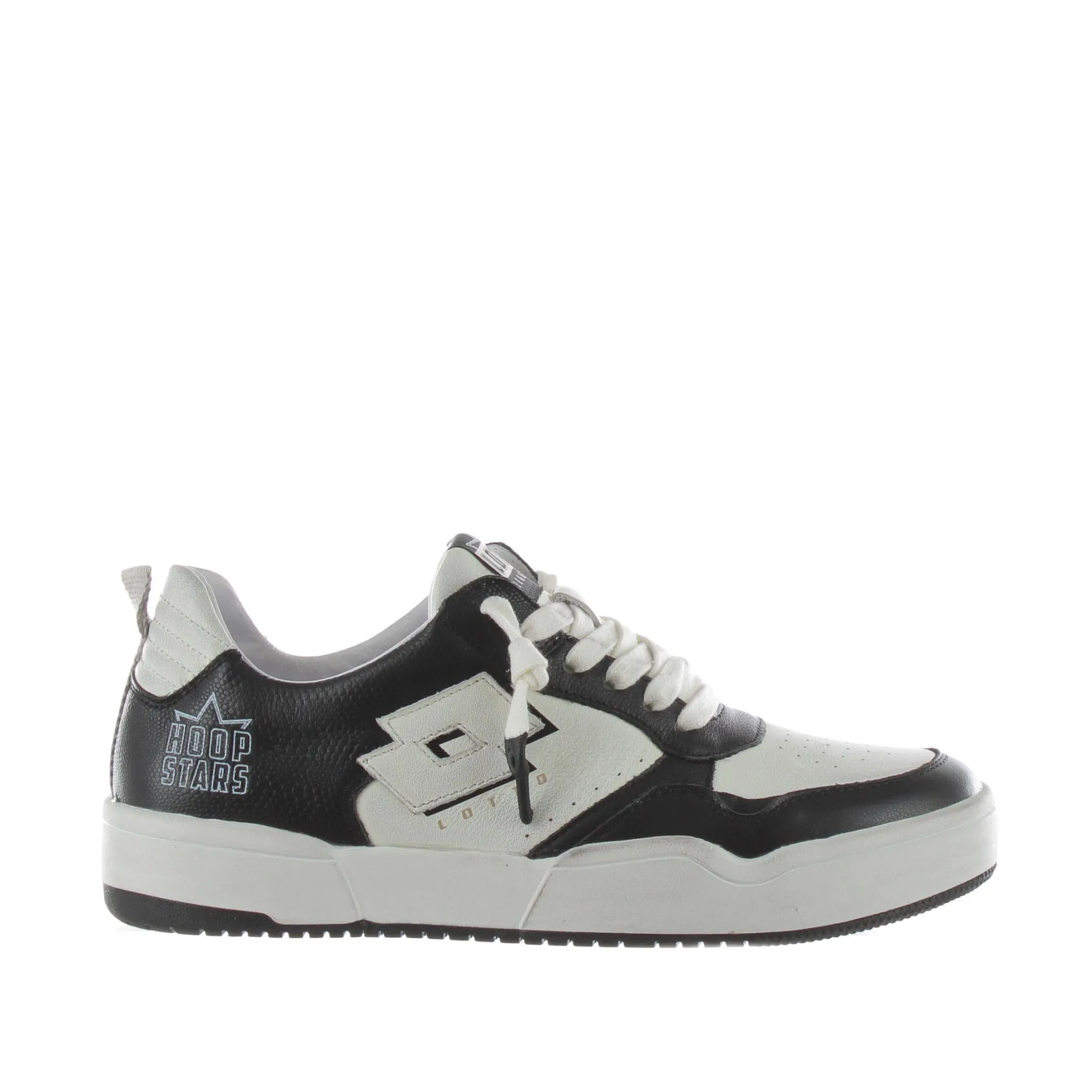 Sneaker hoop stars in pelle