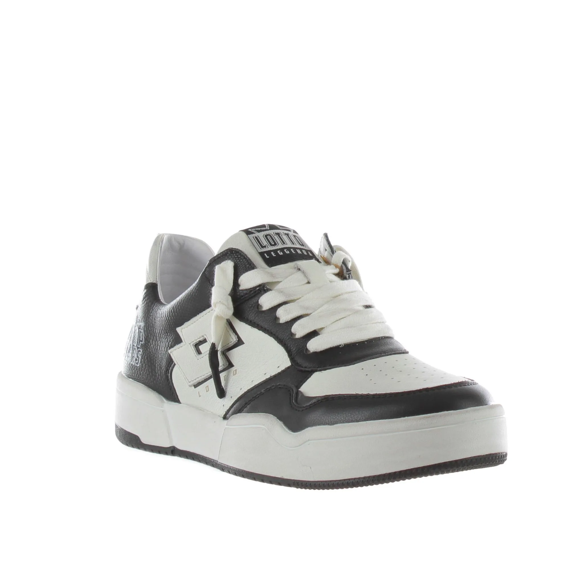 Sneaker hoop stars in pelle
