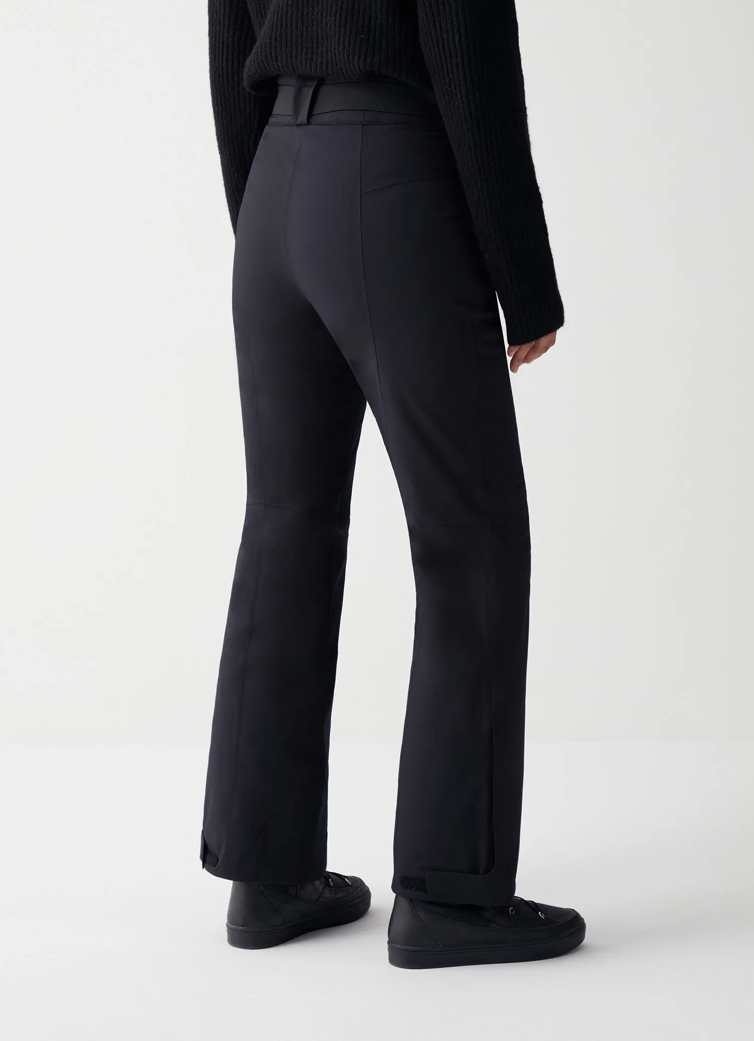 Solid-colour padded ski trousers