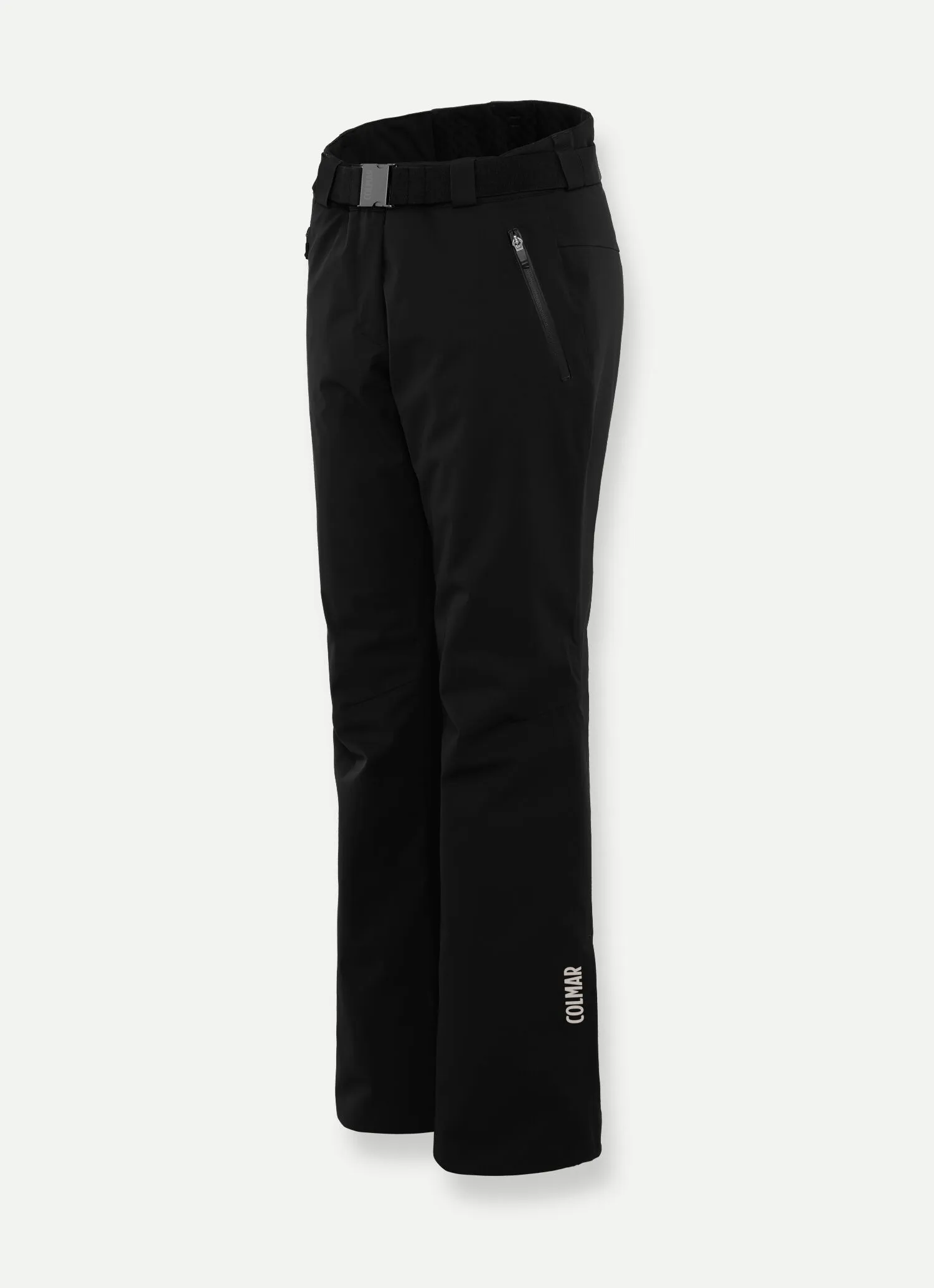 Solid-colour padded ski trousers