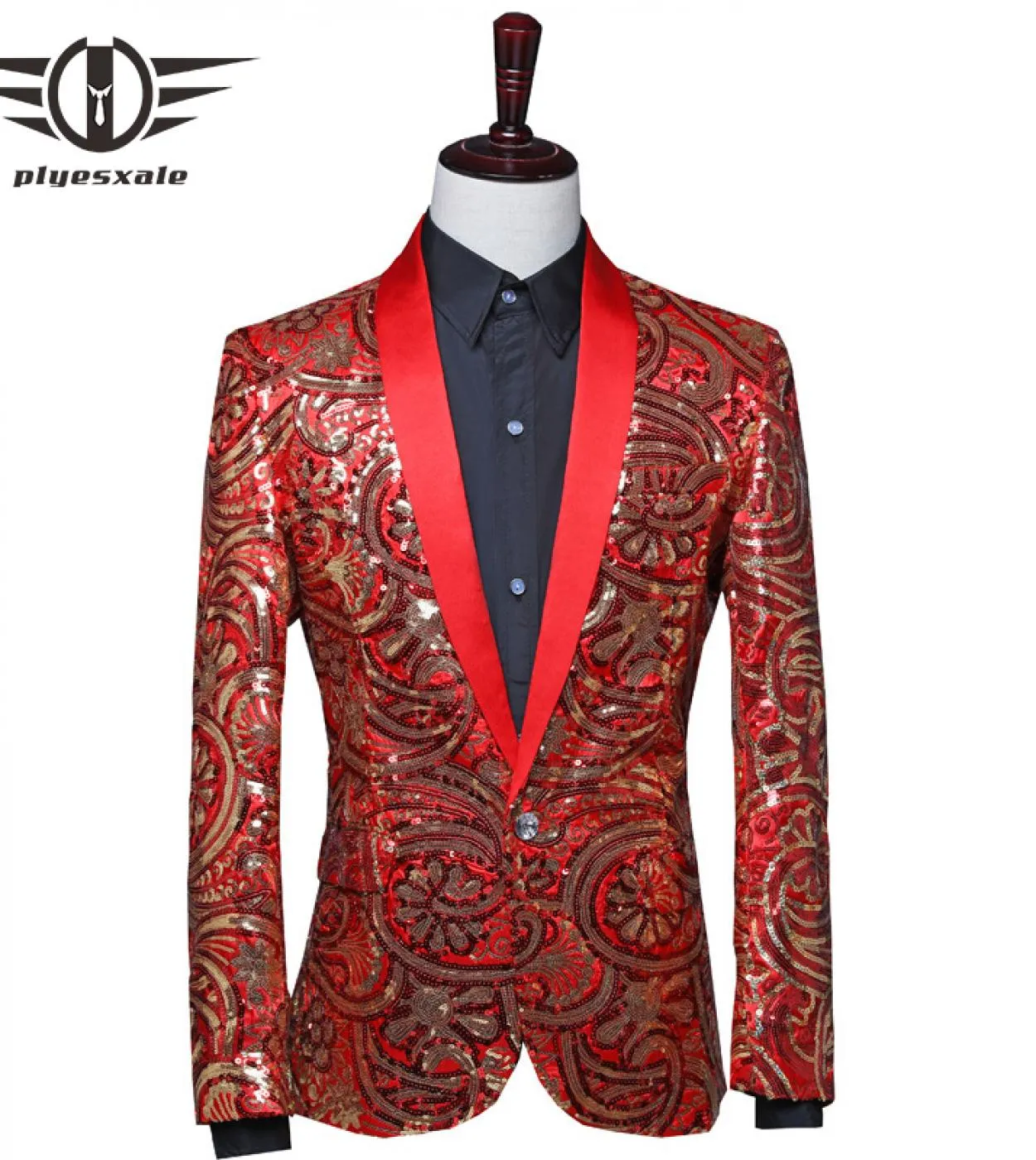 Stage Performer Giacca da uomo con paillettes Giacca da giacca da uomo Giacca da uomo con paillettes