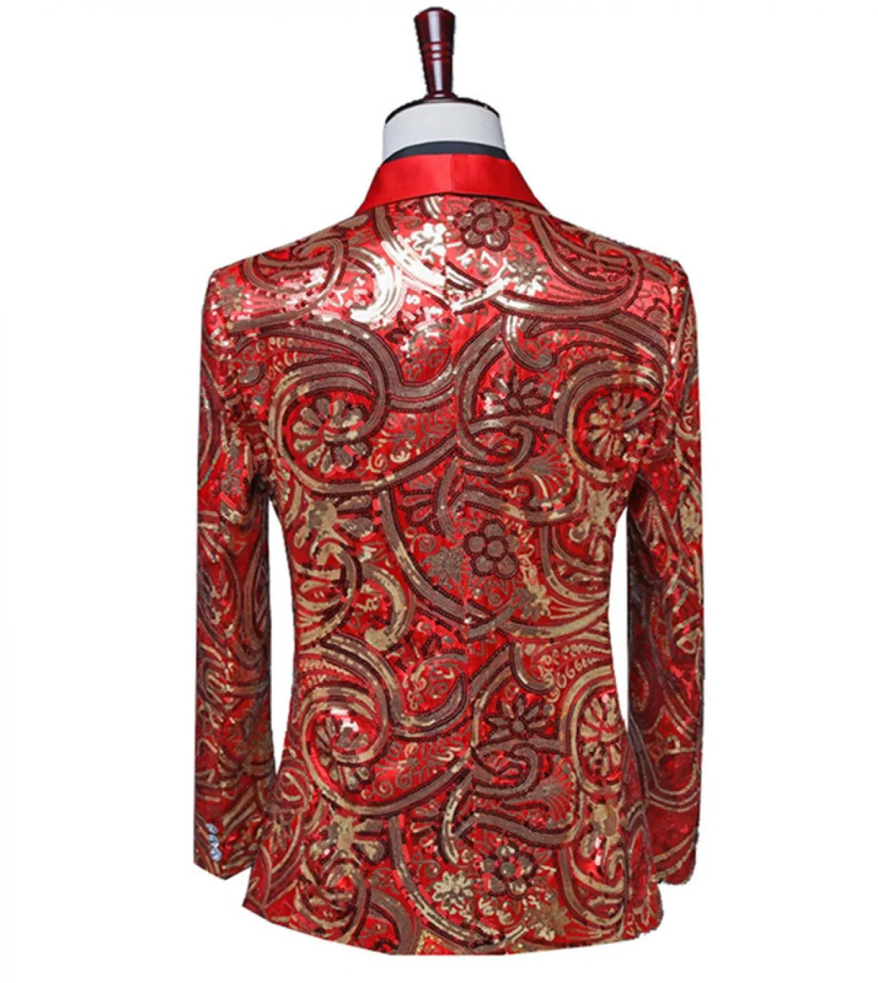 Stage Performer Giacca da uomo con paillettes Giacca da giacca da uomo Giacca da uomo con paillettes