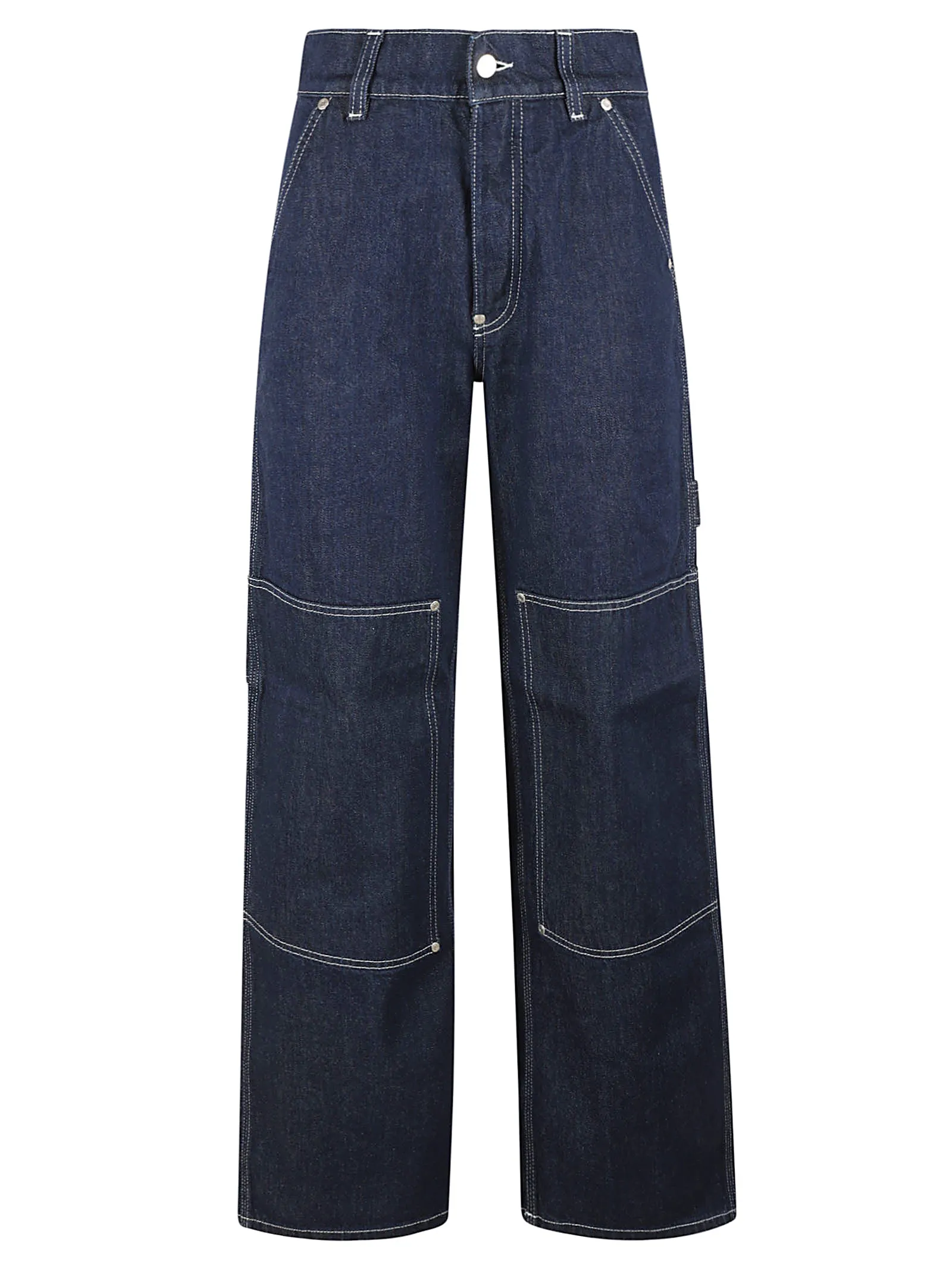 STELLA McCARTNEYDark Blue S-Wave Cargo Jeans Dark blue