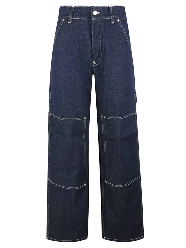 STELLA McCARTNEYDark Blue S-Wave Cargo Jeans Dark blue