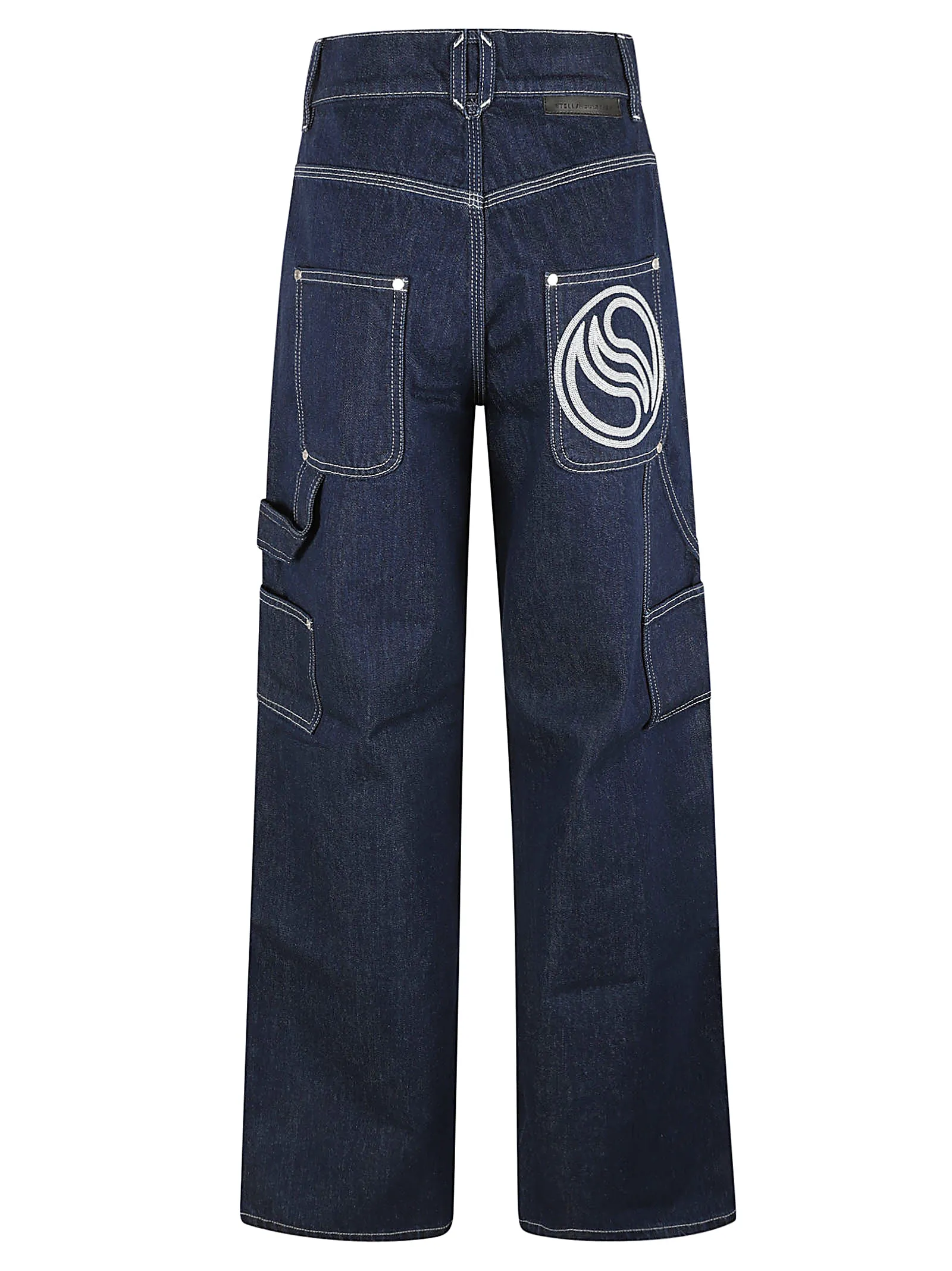 STELLA McCARTNEYDark Blue S-Wave Cargo Jeans Dark blue