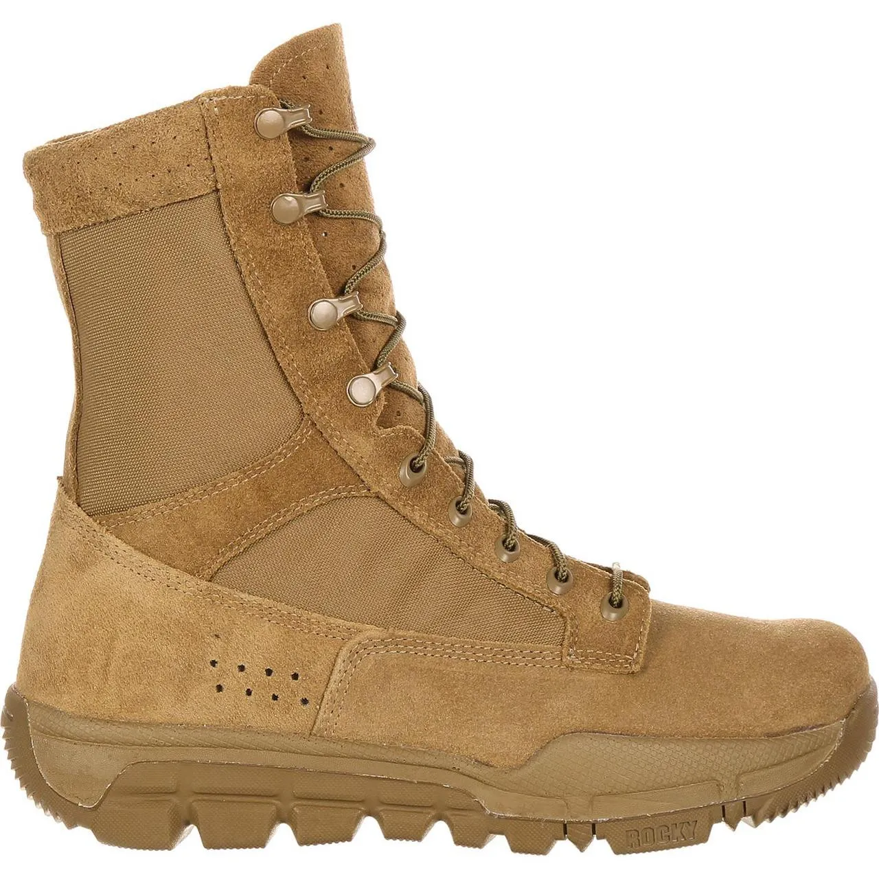 Stivale militare commerciale leggero Rocky marrone coyote