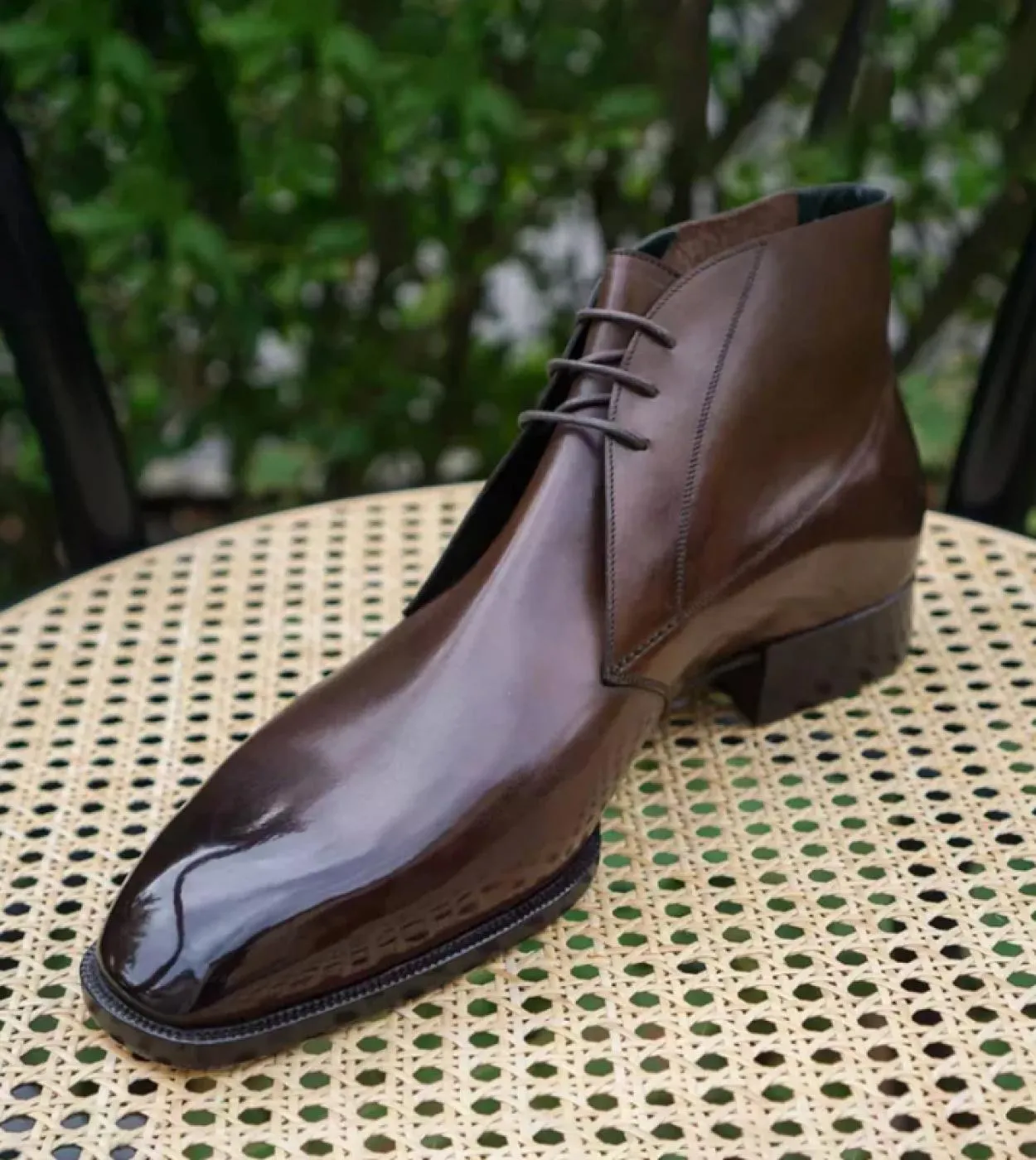 Stivaletti da uomo con lacci marroni Stivaletti da uomo con punta quadrata per uomo con spedizione gratuita Botas De Trabajo Hom