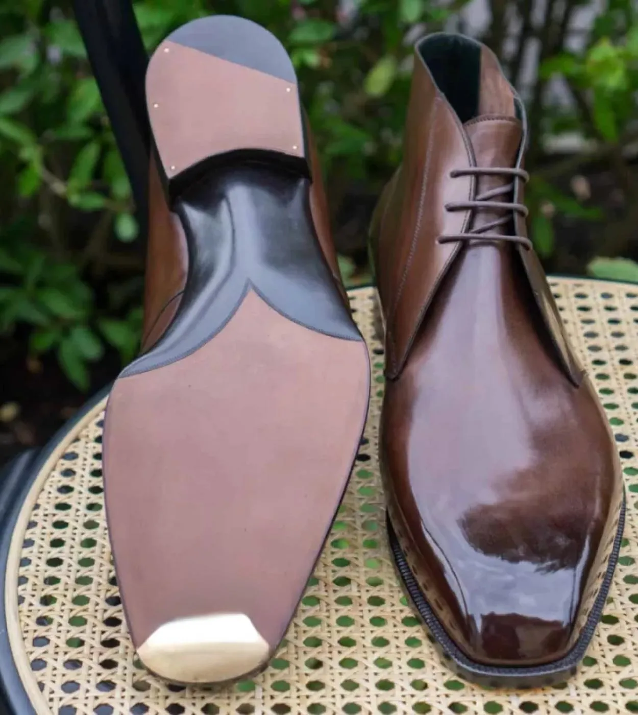 Stivaletti da uomo con lacci marroni Stivaletti da uomo con punta quadrata per uomo con spedizione gratuita Botas De Trabajo Hom