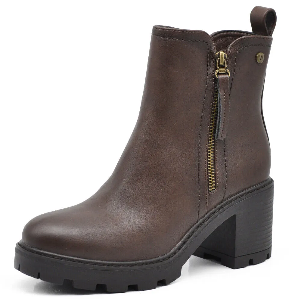 Stivaletti Tronchetti Da Donna Tacco Medio Cavilgia Platform Cerniera 6649