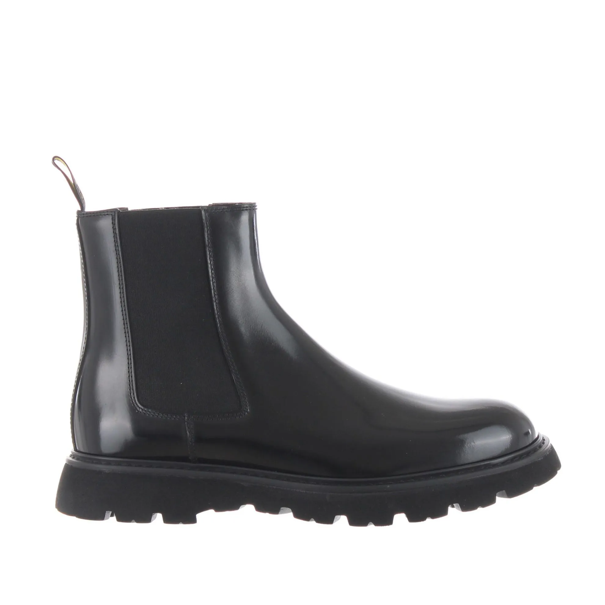 Stivaletto beatles in pelle semilucida