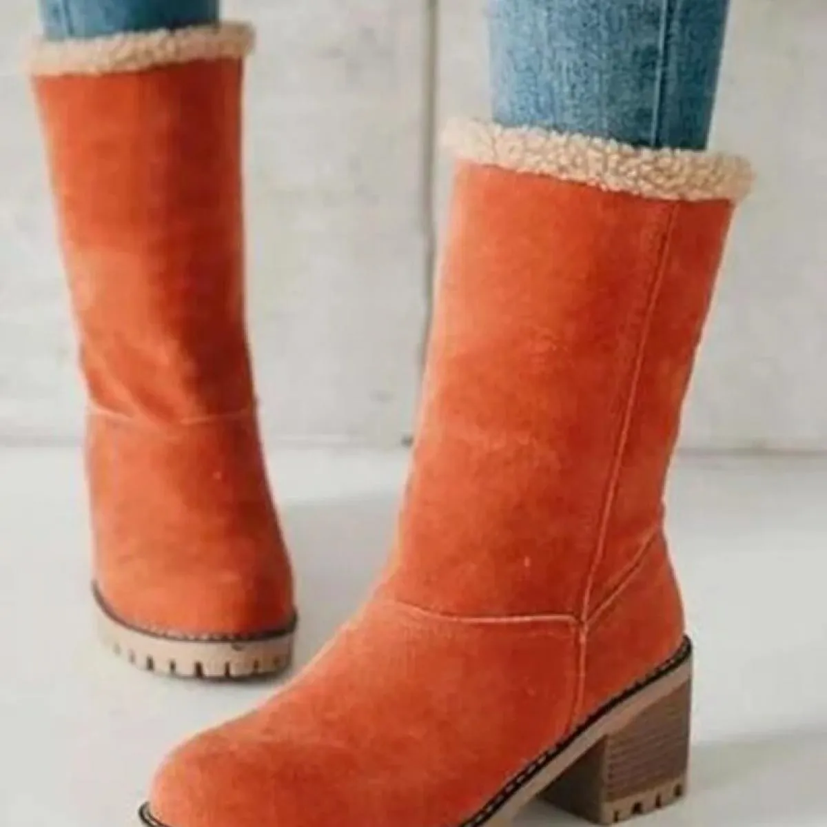 Stivali da neve caldi in pelliccia invernale da donna Stivaletti caldi da donna Stivaletti Scarpe comode Taglie forti 35 43 Stiv