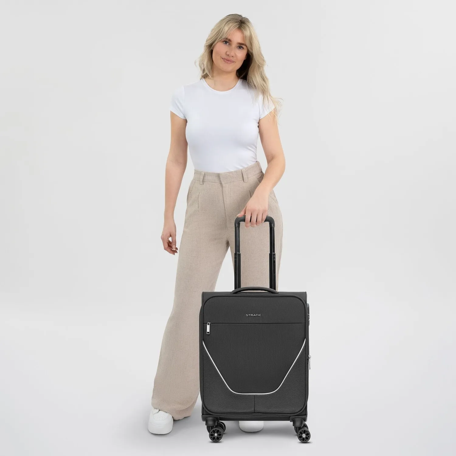 Stratic taska Trolley cabina a 4 ruote S 55 cm con piega a espansione