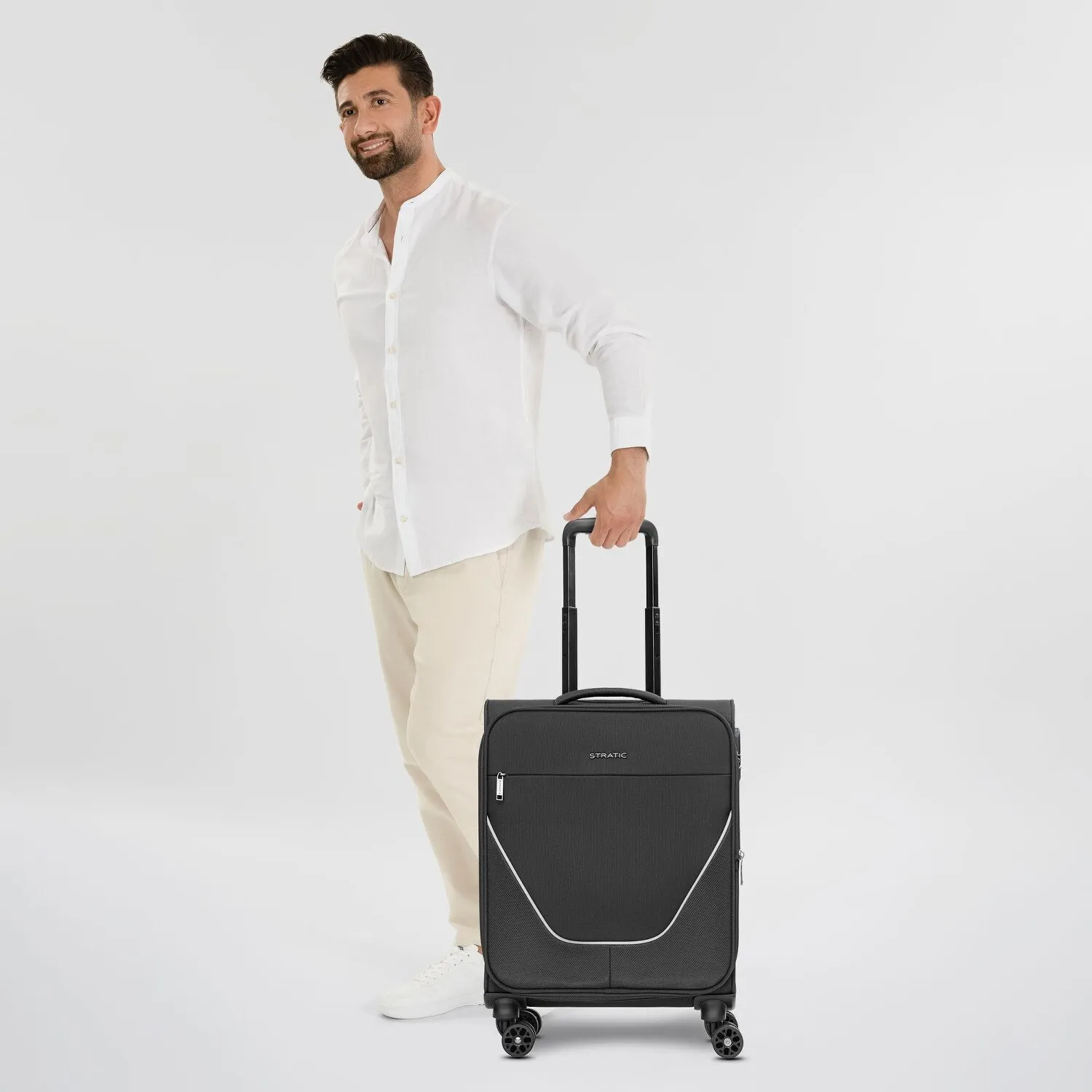 Stratic taska Trolley cabina a 4 ruote S 55 cm con piega a espansione