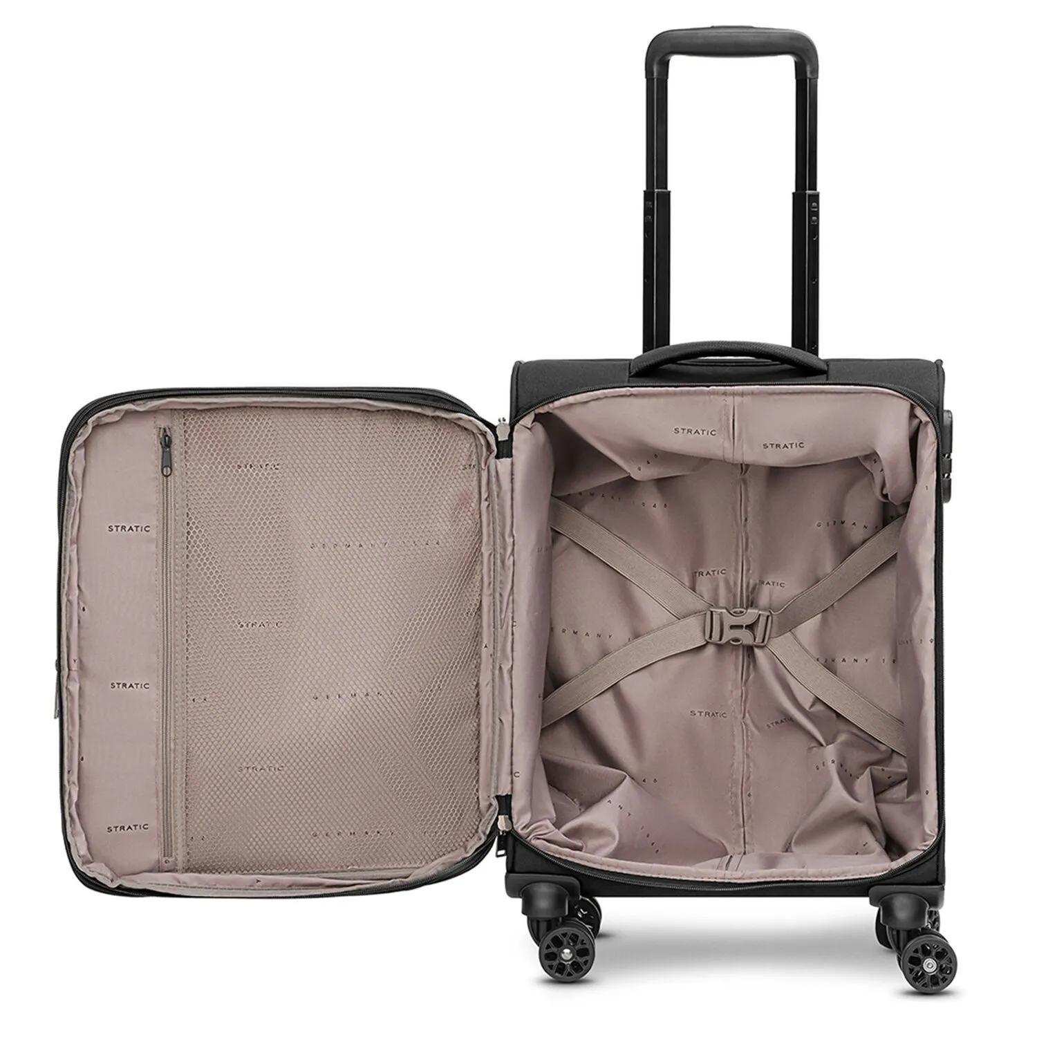 Stratic taska Trolley cabina a 4 ruote S 55 cm con piega a espansione