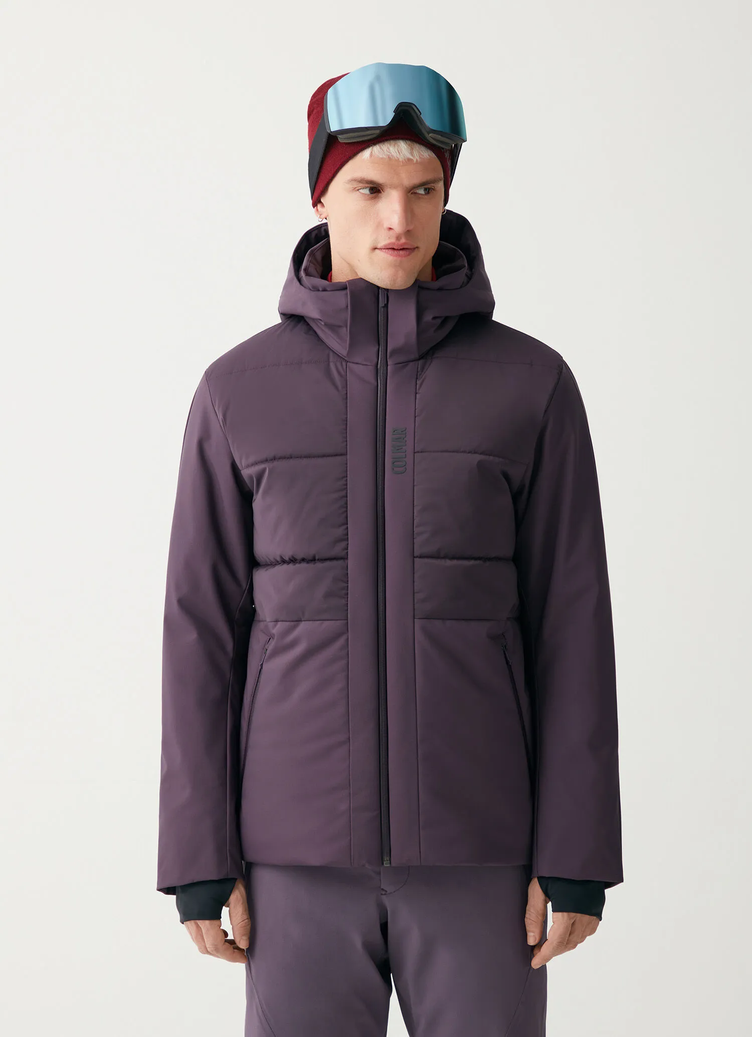 Stretch fabric ski jacket